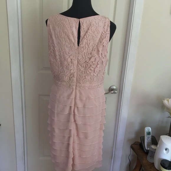 Adrianna Papell Sleeveless Ruffle Tiered Dress 16 - Picture 3 of 3